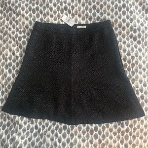 LOFT- Black A-Line Mini Skirt - NWT